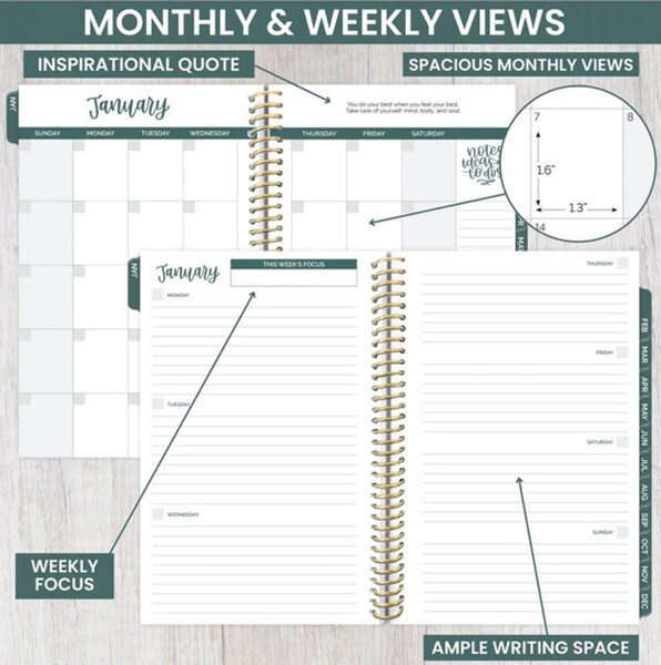 Updated Bloom Planner Eucalyptus